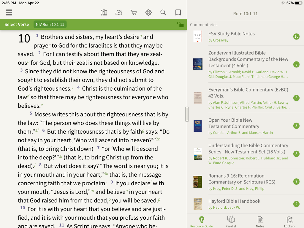 Hayford Bible Commentary in the Olive Tree Bible App