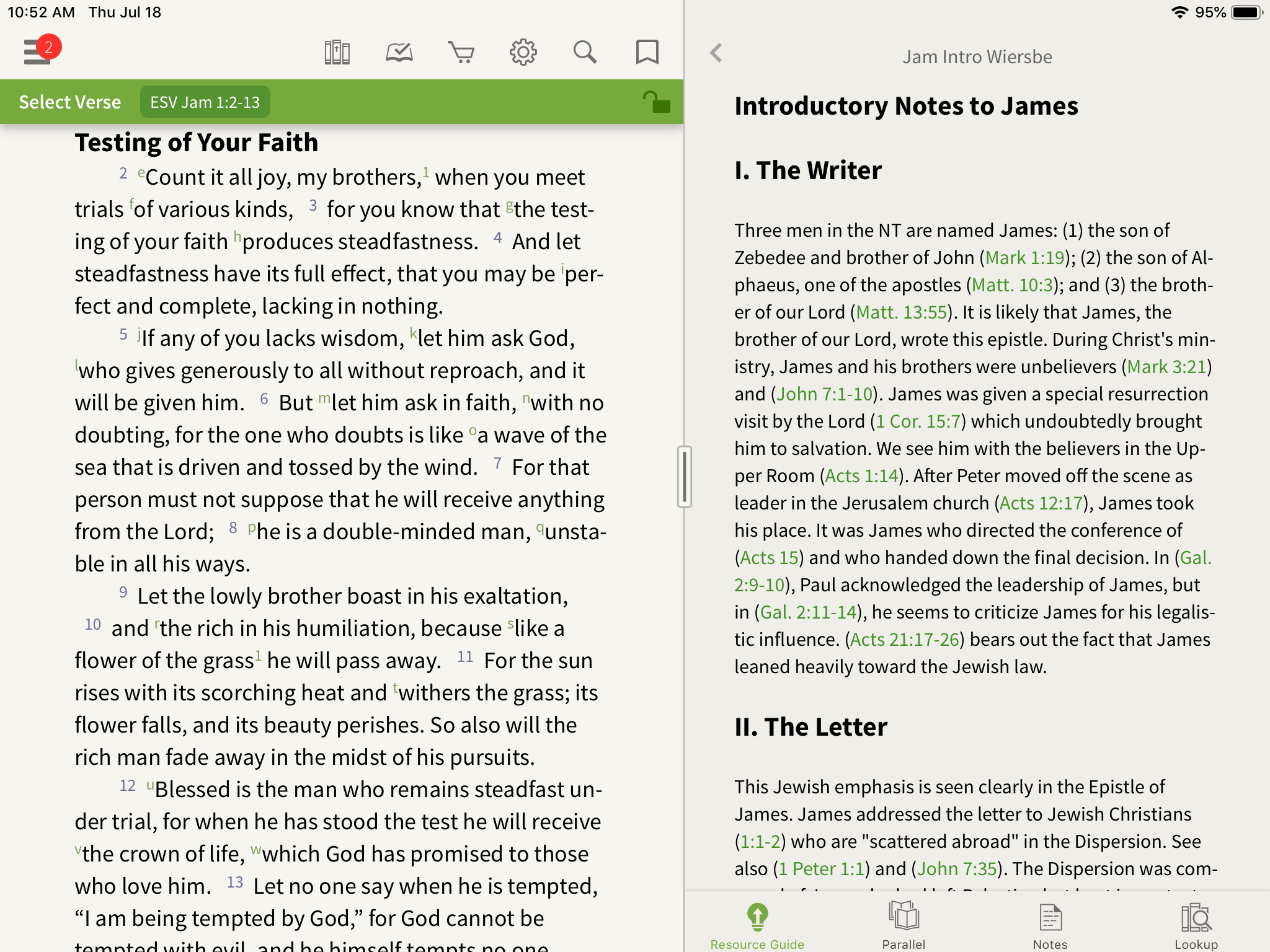 Wiersbe Introduction in the Olive Tree Bible App