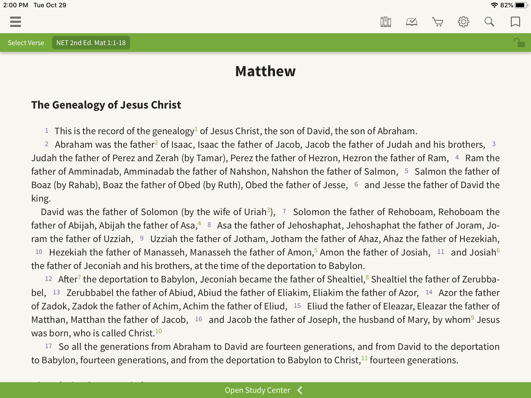 NET Bible Matthew