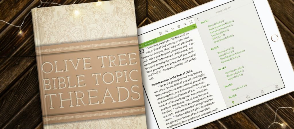olive tree bible topic threads self-control
