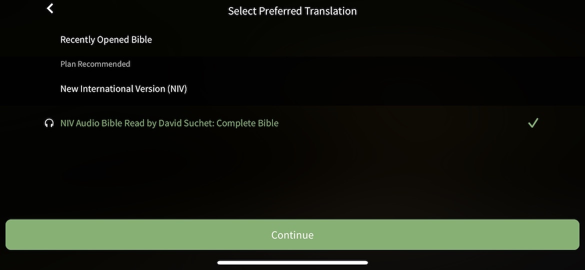 olive tree reading plan audio bible