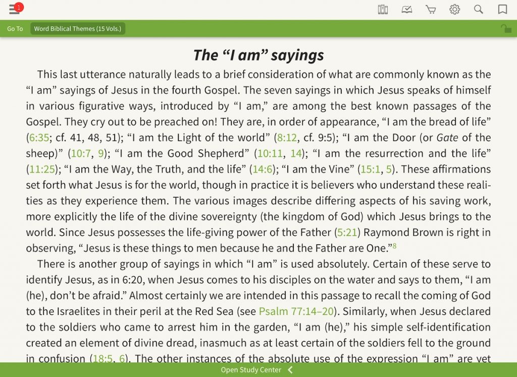 Excerpt from Word Biblical Themes